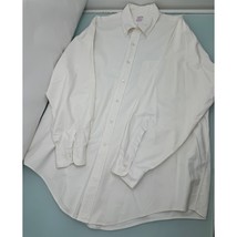 Vintage Brooks Brothers Makers Men Oxford Shirt 17.5-5 Made In USA Supima Cotton - £29.57 GBP