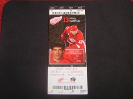 NHL 2009-10 Detroit Red Wings Ticket Stub Vs. Columbus 04-01-10 - $3.95