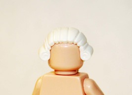 White colonial Wig hair piece for Minifigure - $2.30