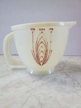 Vintage Tupperware 500-1 Mix-N-Stor 8 Cup 2 Qt Measuring Bowl Pitcher Lid - £12.05 GBP