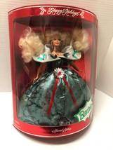 Mattel 1995 Barbie Happy Holidays #14123 11.5&quot; Blonde Vinyl Fashion Doll Nrfb - £11.67 GBP