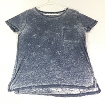 Well Worn Los Angeles Brand Stretch Gray Anchor Pattern Sheer Cotton Ble... - £4.65 GBP