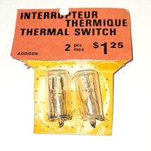 Addison glass thermal switch 2pk NOS - £5.18 GBP