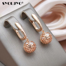 Vintage Gold Zircon Bride Dangle Earrings for Women - £31.52 GBP