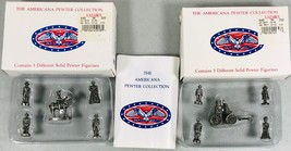 The Americana Pewter Collection (10) Pewter Figurines with Box and Manual 1992 - £8.66 GBP