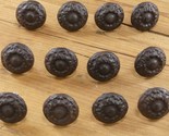 12 Ornate Drawer Knobs Pulls Handles Rustic Cast Iron Kitchen Cabinet Fl... - £20.09 GBP