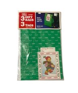 Vintage Jeanmarie Gift Bags 3 Large Self Stick Tags Drummerboy Green 199... - €12,24 EUR