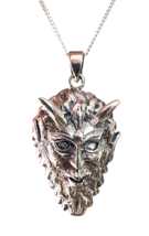 Pan God of Lust Pendant 925 Sterling Silver 20&quot; Chain Boxed Pagan Wiccan Satyr - £34.09 GBP