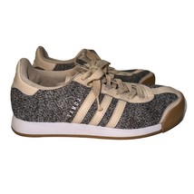 Adidas Womens Samoa Tex Linen Khaki Gum Soles Lace Up Sneakers BB8613 Si... - $49.99