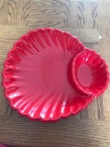 Christmas Red Plastic Serving Dish-Brand New-SHIPS N 24 HOURS - $12.52