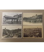 Vintage Lot Of 4 Fribourg Switzerland Postcards Carte Postale Bridge Alpes - £14.00 GBP