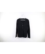 Vtg 90s Streetwear Womens Large Cashmere Knit Kurt Cobain Cardigan Sweat... - $1,260.18 MXN
