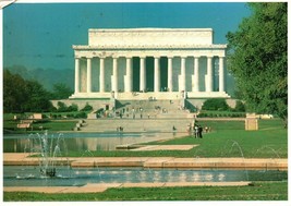 Vintage POSTCARD THE LINCOLN MEMORIAL POSTED 1986 - £1.55 GBP