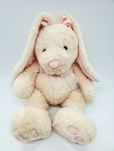 21&quot; Large Hugfun Bunny Rabbit Cream Pink Floppy Ears Plush Stuffed Toy - £31.49 GBP