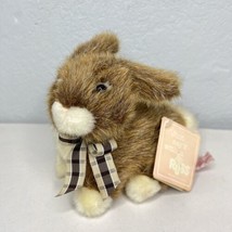 Bunny Rabbit Easter Plush Russ Berrie BRETT Hare Realistic Stuffed Animal Toy 7&quot; - £11.41 GBP