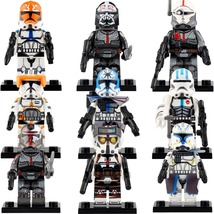 8pcs Star Waars Bad Batch Clone Force 99 Minifigures With Weapons &amp; Acce... - £28.36 GBP