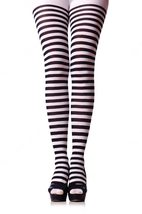 Angelique Womens Plus Size Striped Nylon Tights Costume Leggings (as1, alpha, 1x - £11.93 GBP