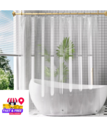Extra Long PEVA Shower Curtain Liner w/ Magnets 72 x 78 Plastic Clear Wa... - $21.77