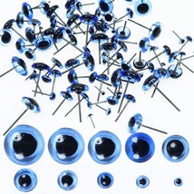 TOAOB 100pcs Blue Glass Eyes Kits 3mm to 12mm Assorted Sizes for Crafts ... - $326.62 MXN