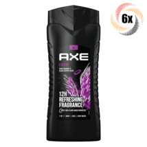 6x Bottles AXE Excite 3in1 Crisp Coconut &amp; Black Pepper Hair &amp; Body Wash | 400ml - £32.50 GBP