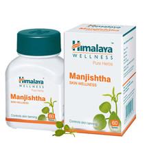 Himalaya Herbals Manjishtha 60 Tablets | Pack of 1,2,3,4,5,6,8,10,12,15,20 - $12.23+