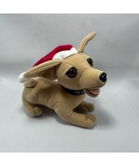 1999 Taco Bell Santa Hat Christmas Feliz Navidad Chihuahua Dog Plush - $14.90