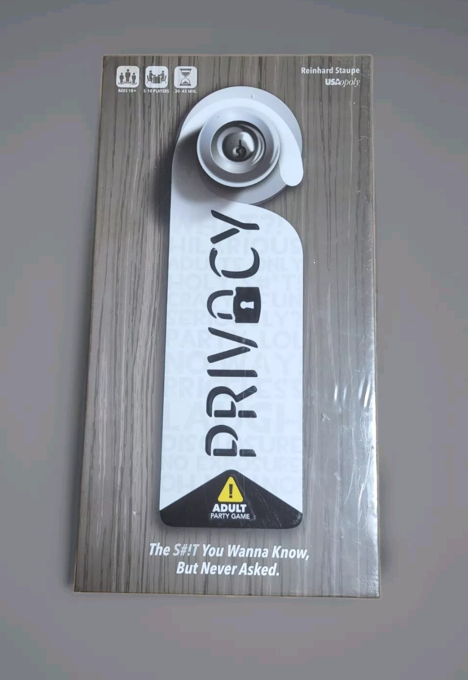 PRIVACY Adult Party Game: The S#!T You Wanna Know But Never Asked NEW an... - $12.25