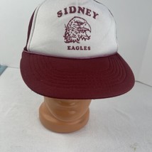 Sidney Montana Hat Eagles Mesh Trucker Snap Back Cap Foam 80’s Town Topp... - $36.26