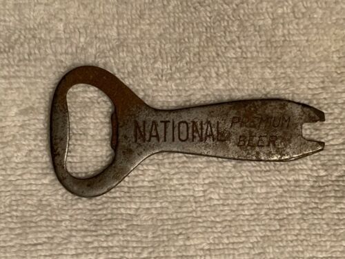 Primary image for BOTTLE OPENER  NATIONAL PREMIUM BEER  Decent shape but some obviosu age & wear,