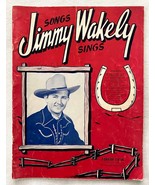 Songs JIMMY WAKELY Sings Book-Sheet Music-Guitar Vocal-Vtg 1944 - $20.56