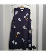 New Free Assembly Women Sleeveless Floral Jacquard Mini Sweater Dress XL... - $434.10 MXN