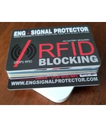 10 CARDS RFID SIGNAL BLOCKING &amp; CREDIT CARD PROTECTOR VON-ENG RACING - $99.52