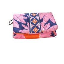 Vera Bradley Loves Me Pouch Folding Wallet Kisslock Coin Purse Pink Barbiecore - $23.12