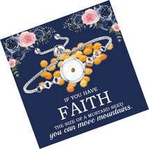 Mustard Seed Christian Bracelet With Religious Card - £34.75 GBP
