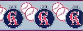 California Angels Baseball Logo MLB Sports Man Cave Home Bar Wallpaper Border - £10.04 GBP