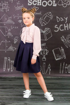 Skirt (Girls), Any season,  Nosi svoe 6219-080 (chornylno-synij) - $444.31 MXN+