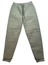Athleta Solstice Jogger Pants Sage Fern Green Quilted 782670 Women&#39;s Size 4 - $29.39
