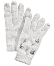 Womens Gemstone Embellished Touchscreen Compatible Gloves Ivory O/S INC $34 -NWT - £4.23 GBP
