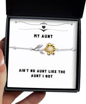 Useful Aunt Gifts, Ain&#39;t No Aunt Like The Aunt I Got, Brilliant Sunflower Bracel - £38.50 GBP