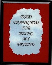 4&quot; x 5&quot; Framed Artwork/Sayings Refrigerator Magnets. Dad Thank You For Being My  - $7.99