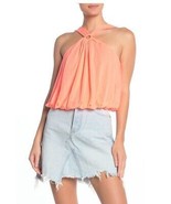 FREE PEOPLE Donne Canotta Just A Fling Coral Electric Rosa Taglia XS OB9... - £25.04 GBP
