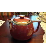 Hall China 10 cup Big Boy coffee, Maroon color with platinum trim ^^^^ - $88.25 CAD
