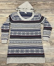 Earthbound Tunic Sweater Women&#39;s Medium Multicolor Stripe Long Sleeve Ho... - $18.81