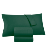 4 Piece Martha Stewart 100% Cotton Flannel Solid Eden Green Queen Sheet Set - $129.99