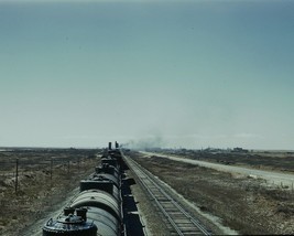 Santa Fe Railroad train stops for water in Tolar New Mexico 1943 Photo Print - £6.80 GBP+