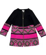 Milly Black &amp; Pink Geometric Embroidered Girls Dress Size 8 - €49,10 EUR