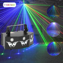 9-Eye Scan Rgb Led Projector Light Dmx Strobe Stage Lighting Disco With ... - £72.36 GBP