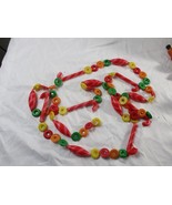 Vintage Blow Mold Candy Garland 101&quot; Strand 8.5 feet - $27.71