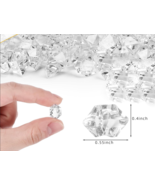 Vase Filler DIY Fake Diamond Ice Rocks Props Clear Acrylic 10mm 1.1 lb H... - £6.88 GBP