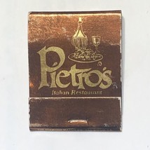 Pietro’s Italian Restaurant Palm Desert California Match Book Matchbook - $4.95